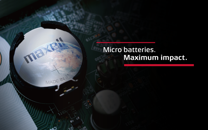 maxell Corporate Byline Micro batteries. Maximum impact.